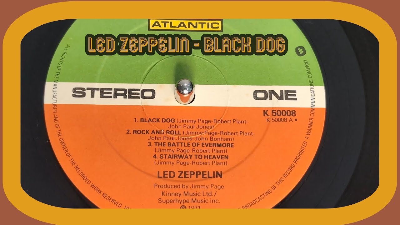 Led Zeppelin - Black Dog (1972 Vinyl LP) - YouTube