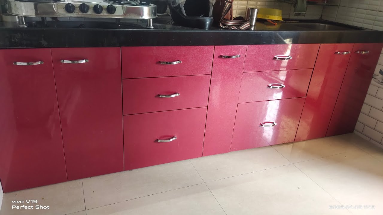 Modular kitchen trolley folding 