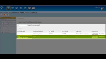 Chesar Video Tutorial - Manage substances in Chesar 2