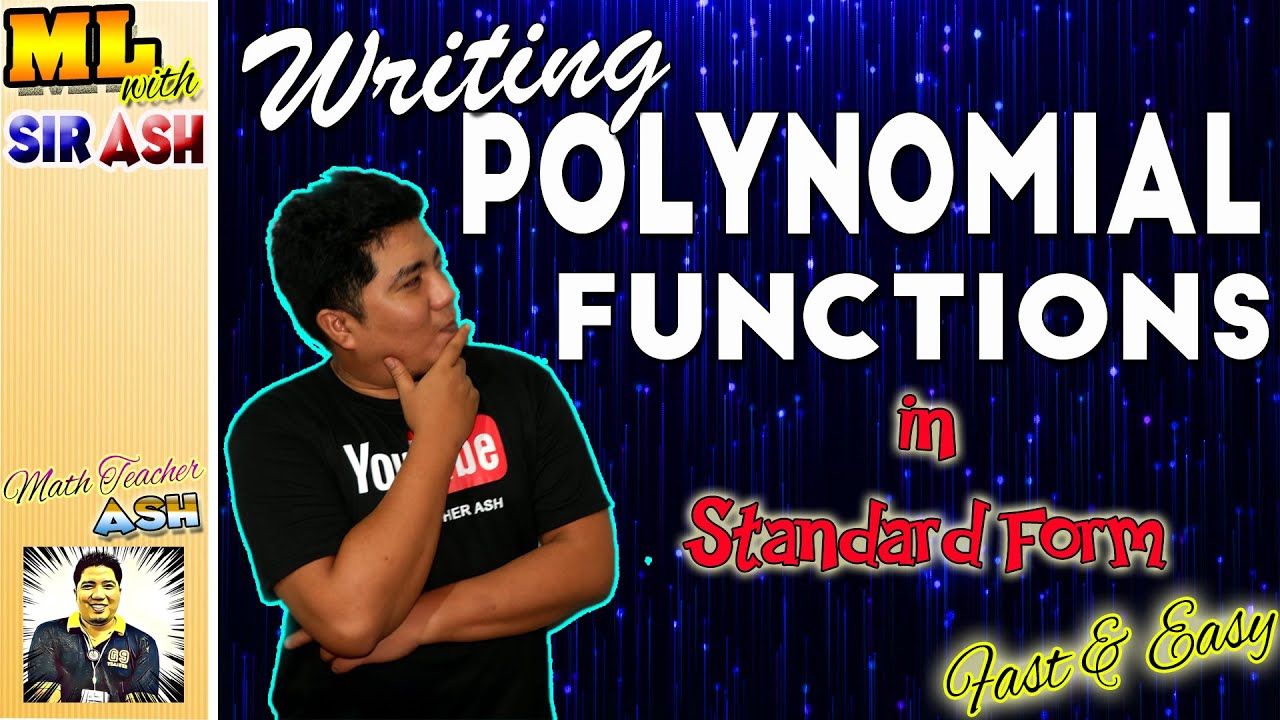 writing-polynomial-functions-in-standard-form-youtube