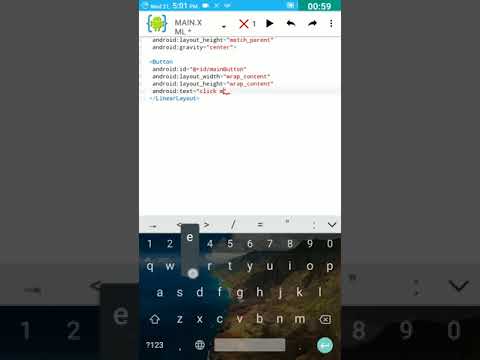Adding a button to our app [AIDE tutorial]