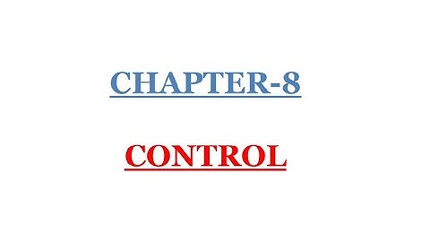 Control #businessmanagement #bcom #calicutuniversity #1stsemester