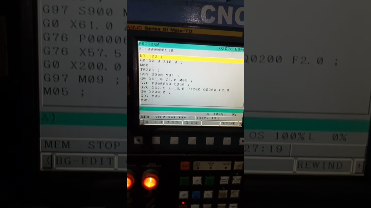 M60x2 thread cycle for cnc turning machine 