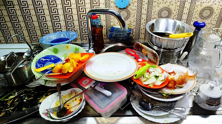 Early Morning Dishwashing ASMR 🧽 | Calm Cleaning & Gentle Sunrise Water Sounds