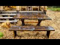 Making a Dining Table and Bench from a Pine Tree