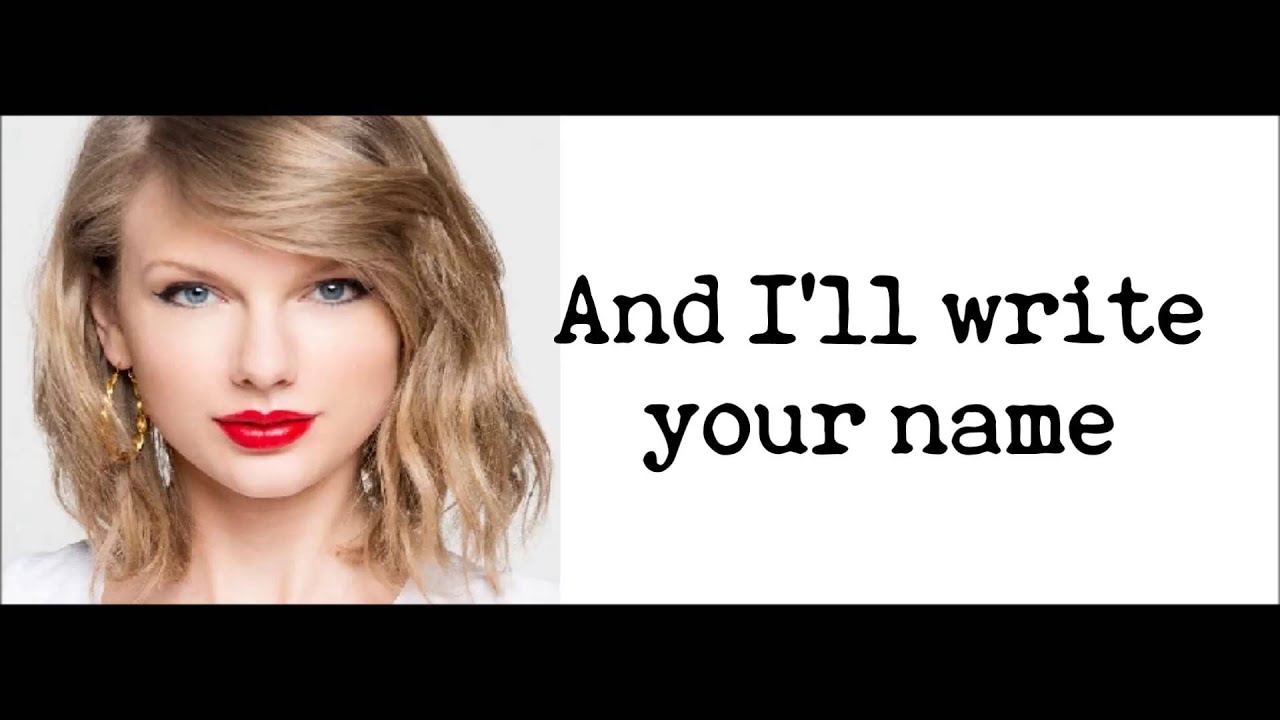 Taylor Swift Blank Space Lyrics Deutsch