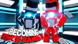 Minecraft Adventure - BECOMING THE POWER RANGERS!!