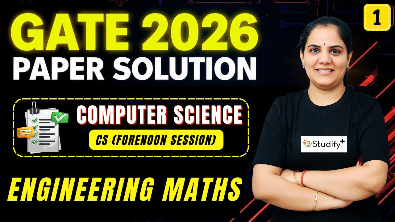 GATE 2026 Paper Solution | Engineering Maths | Computer Science (CS-1) | Priyanka Ma’am