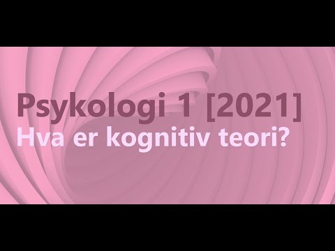 Video: Hva er rollen til en kognitiv psykolog?