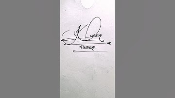 Kumar name Signature Style//Best Signature ideas #Viralshort