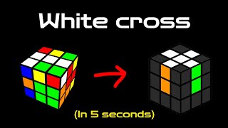 How to Solve the White Cross on a Rubik's Cube (CFOP tutorial)