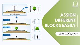 Assigning Blocks to Cross-Section Templates | Insert & Change Blocks by Section in ESurvey CAD