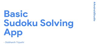 Basic Sudoku Solving App | Android Studio screenshot 4