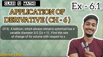 Ex 6.1 q13 class 12 | Ex 6.1 Class 12 q13 | ex 6.1 Q13 Class 12 maths | maths achieves classes