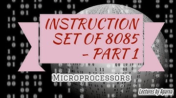 INSTRUCTION SET OF 8085 - PART 1 | DATA TRANSFER GROUP