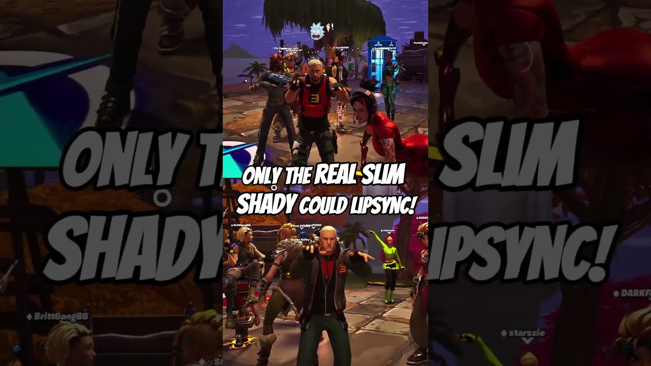 Since When Can Rap Boy Also Lipsync The Lyrics Of A Slim Shady Song Fortnite Eminem