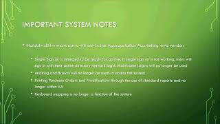 Appropriation Accounting Overview