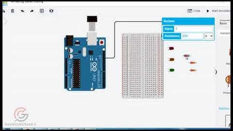 How to simulate Traffic Light Controller in TinkerCad