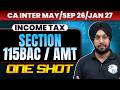 CA Inter Income Tax | Section 115 BAC &amp; AMT One Shot | May26/Sep26 &amp; Jan 27 | CA Jasmeet Singh