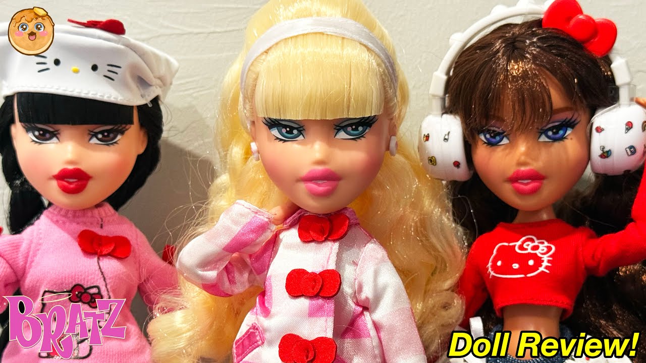 Немного скучновато? Полный обзор кукол Bratz x Hello Kitty: Хлоя, Ясмин и Джейд
