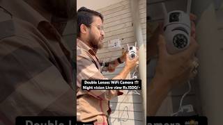 Double lenses night vision WiFi security camera 🎥 🔥✅❤️ #wificamera #camera #securitycamera #shorts