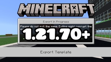 Export your Worlds in 1.21.70+ using *This Method* | Minecraft Bedrock Tutorial