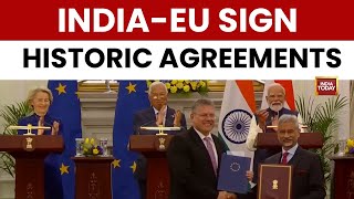 India and EU Sign Landmark Free Trade Agreement Declaration in Presence of PM Narendra Modi