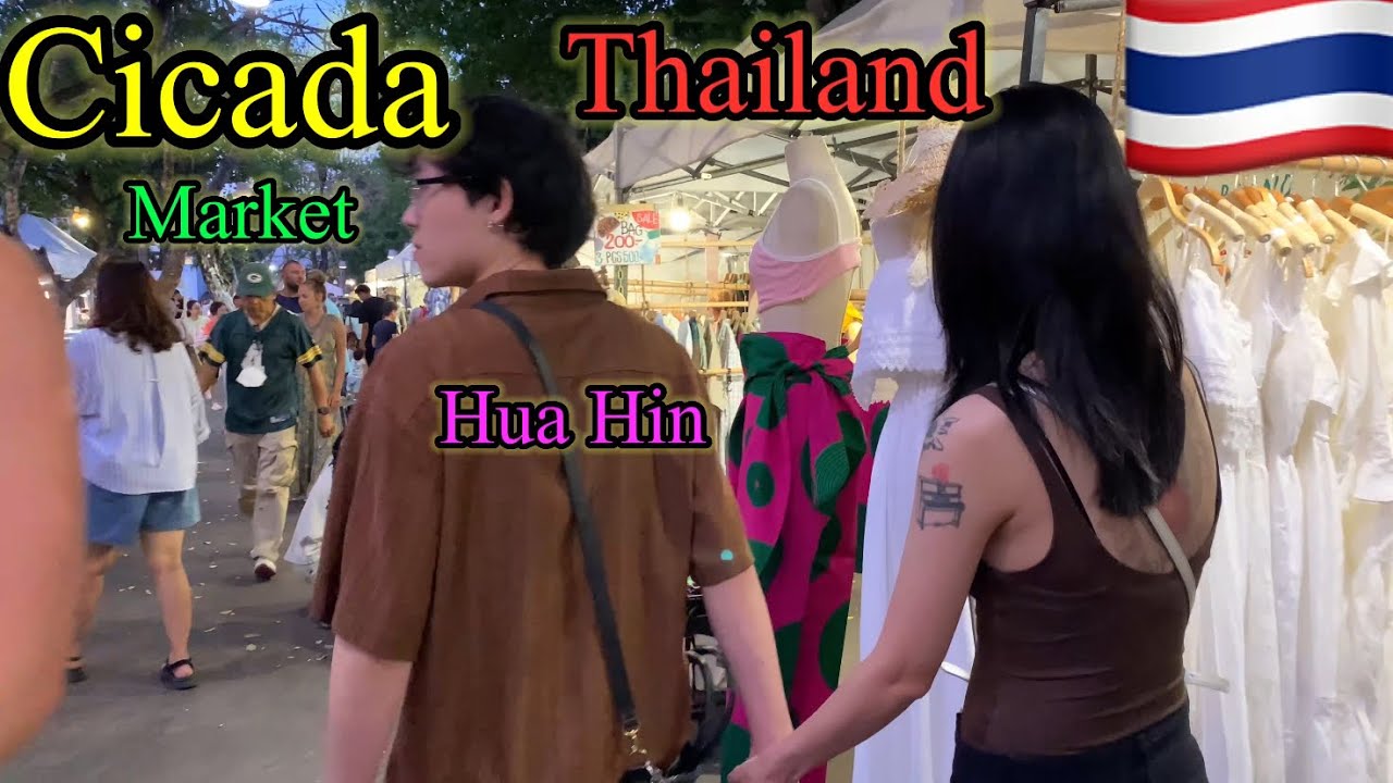 Experience Cicada Night Market Hua Hin Thailand In 4k🇹🇭