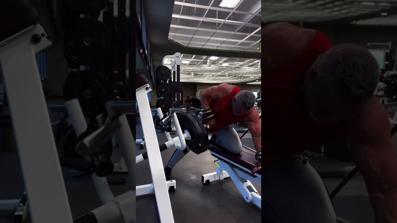 The T-Bar row machine doubles as a great one arm row exercise. Try it you won’t be sorry. #workout