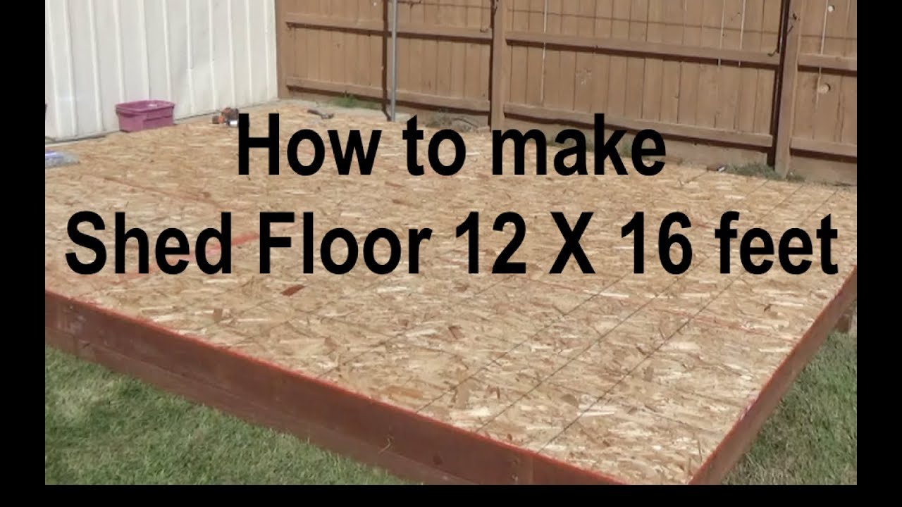 How to make tuff shed workshop Part#1 Floor and Foundation 