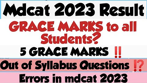 GRACE MARKS TO ALL‼️ | WRONG KEYS| PMDC MDCAT RESULT 2023 |#mdcat2023latestnews #mdcat2023 #pmdc