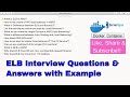 AWS ELB INTERVIEW QUESTIONS | Elastic Load Balancer Concepts