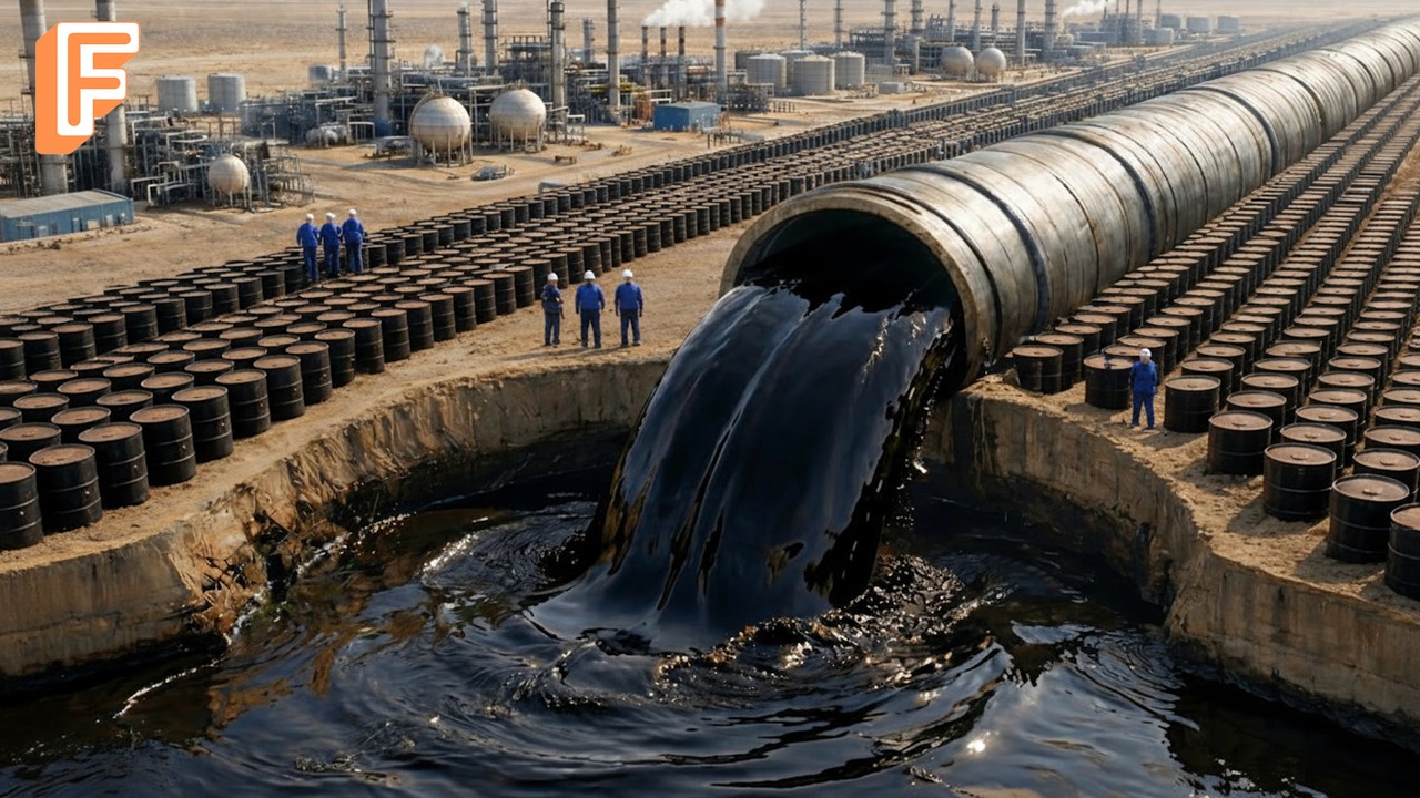 How Millions of Tons of Cruel Oil Are Extracted and Processed Inside Ultra-Complex Refining Process