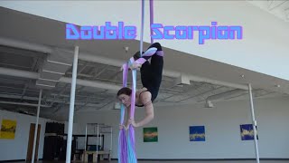 Aerial Silks Tutorial: Double Scorpion Drop (aka Pagoda Pop or Creature)