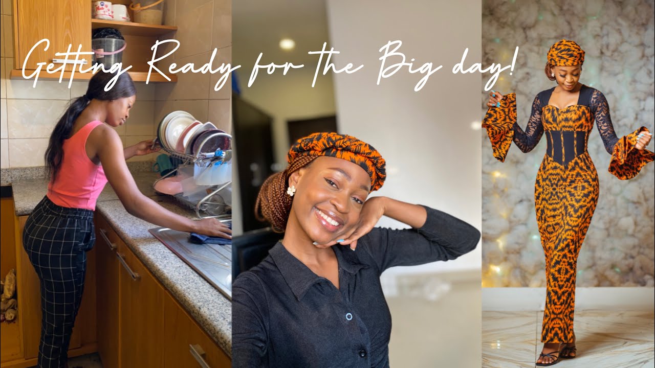 Last Few Days in Abuja| Cleaning |wedding Preparations| Making my dress