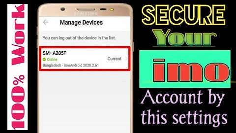 imo account settings in 2020 | How to manage imo account in 2020 | #imo #imo_settings