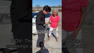 Pov That One Chinese Foreign Exchange Student With His Grandma stance static funny skit comedy