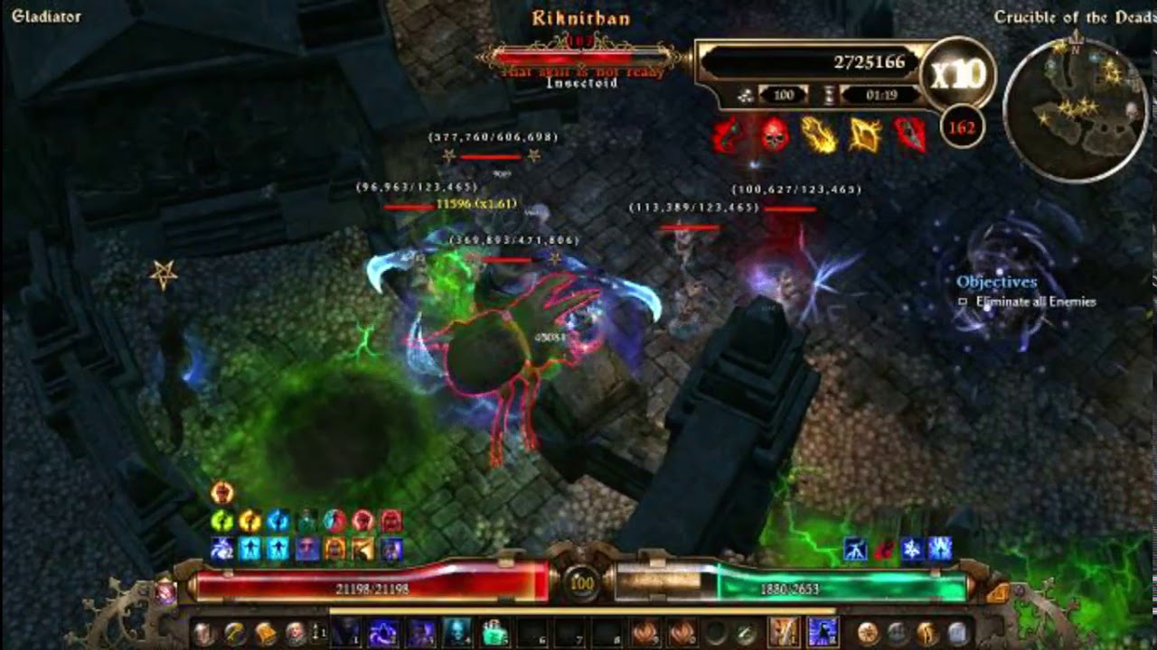 Grim Dawn Deathmarked Blademaster 150-170 - YouTube