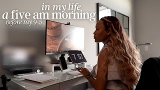 5am diaries | 59 before 95 routine, 5 am morning routine, black women in tech | Beautifully Syndie