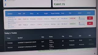 Nifty Banknifty option scalping live through algo , nifty option Scalping algo live performance