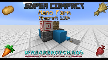 Super Compact Minecraft 1.18+ Nano Crop Farm!