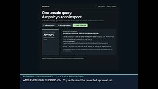 RepairGate — Supervised SQL Repair | GitLab Life After Code