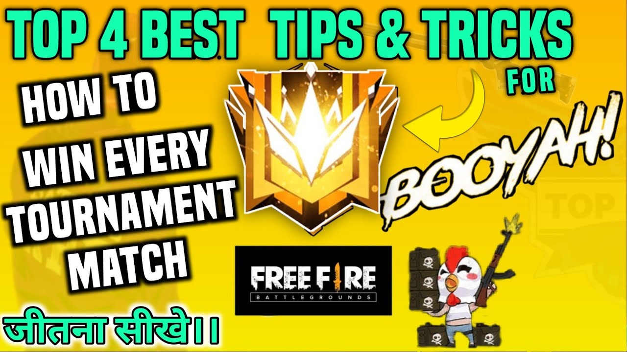 Best Top 4 Tips How To Win Every Tournament Match Jontygaming Garena Freefire Battleground