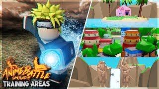 NOOB TO PRO! ALL TRAINING AREAS IN ANIME BATTLE SIMULATOR ROBLOX