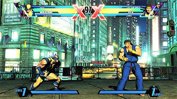 Wolverine vs Ryu (Hardest AI) - Ultimate Marvel vs Capcom 3
