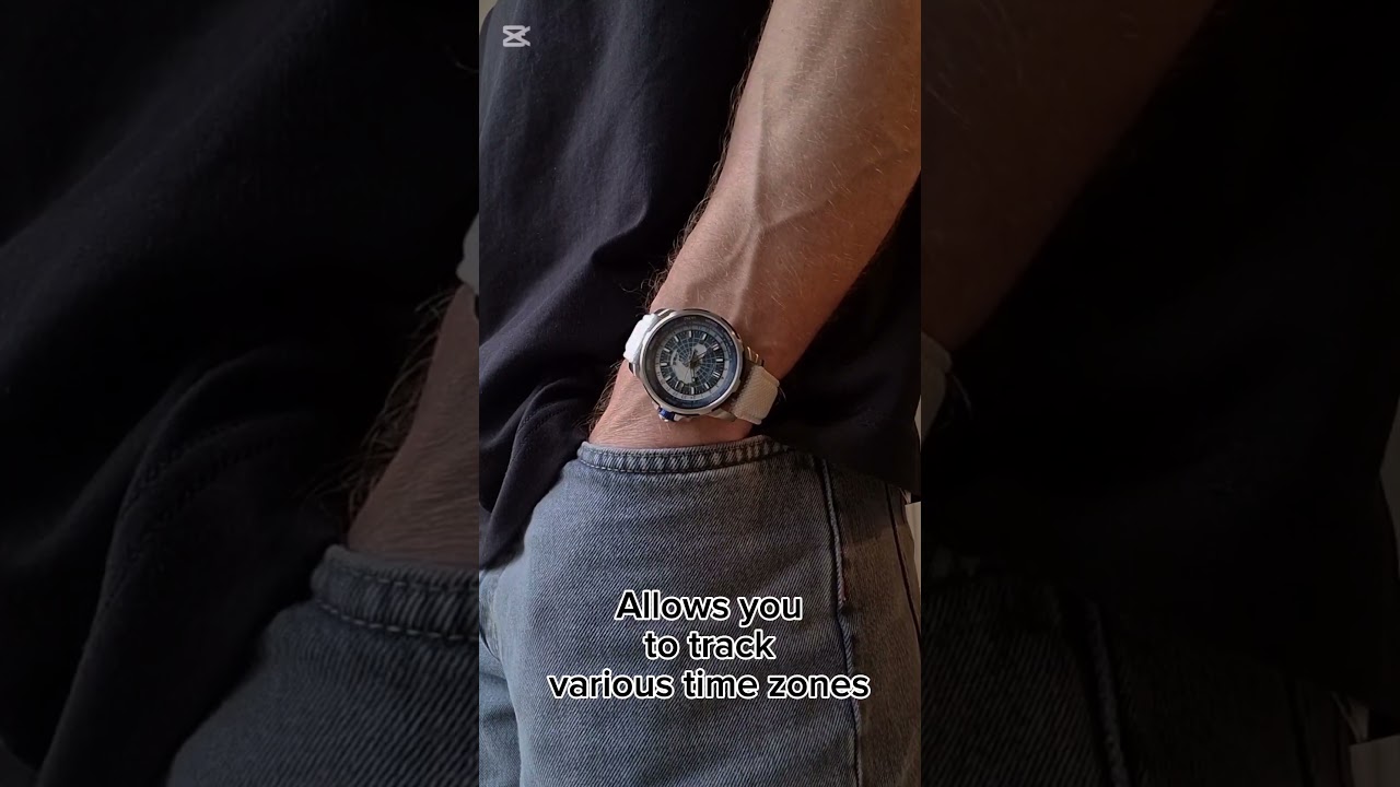 New GMT World Time Watch 🌍 | Affordable Silver Watch for men 