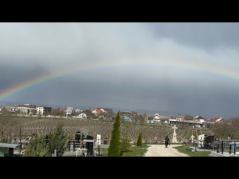 Радуга апрельская! Красота природы!
