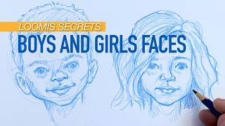 How to Draw Children's Faces | The Loomis Method Explained!