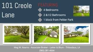 Home for sale in Thibodaux LA- 101 Creole Lane for sale in Thibodaux LA