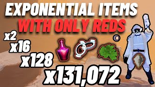 EXPONENTIALLY Stacking RED Items Only with One Item Per Kill - Risk of Rain 2